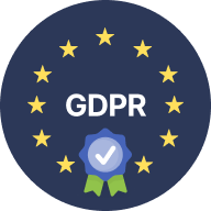 GDPR-compliant badge for data hosted in Germany